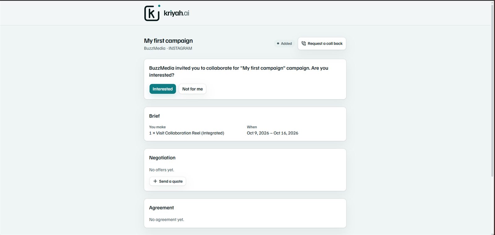Collaborate: Negotiate in the Creator Portal